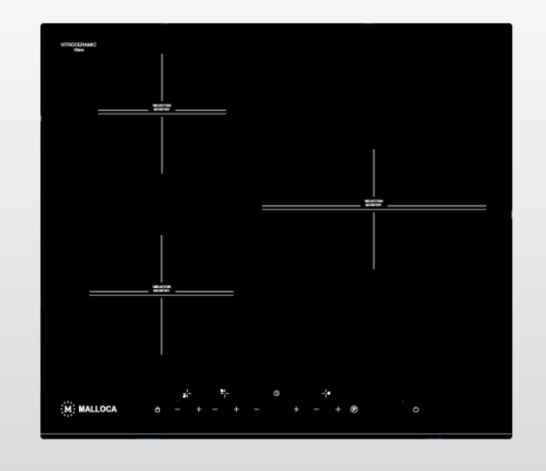 Tổng quan về Bếp từ Malloca 3 vùng nấu MH-5903 I lắp âm