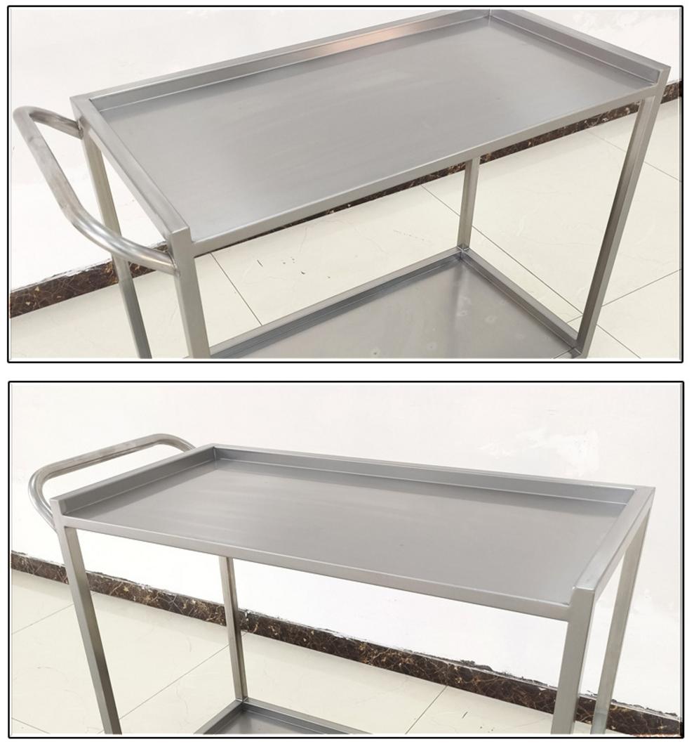 Thiết kế 2 tầng xe đẩy inox