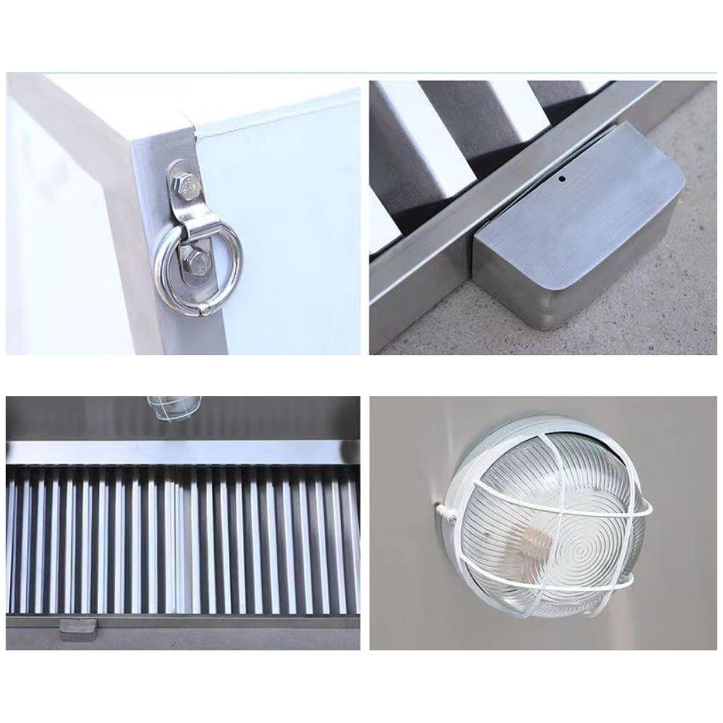 Kích thước linh hoạt của chụp hút khói inox 15m