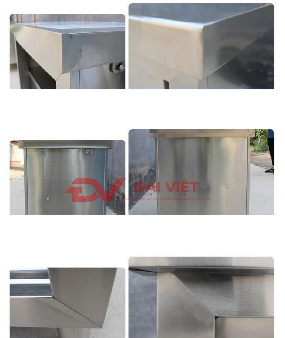 Chậu rửa tay inox ngoài trời với công nghệ hàn TIG và khung chân chắc chắn