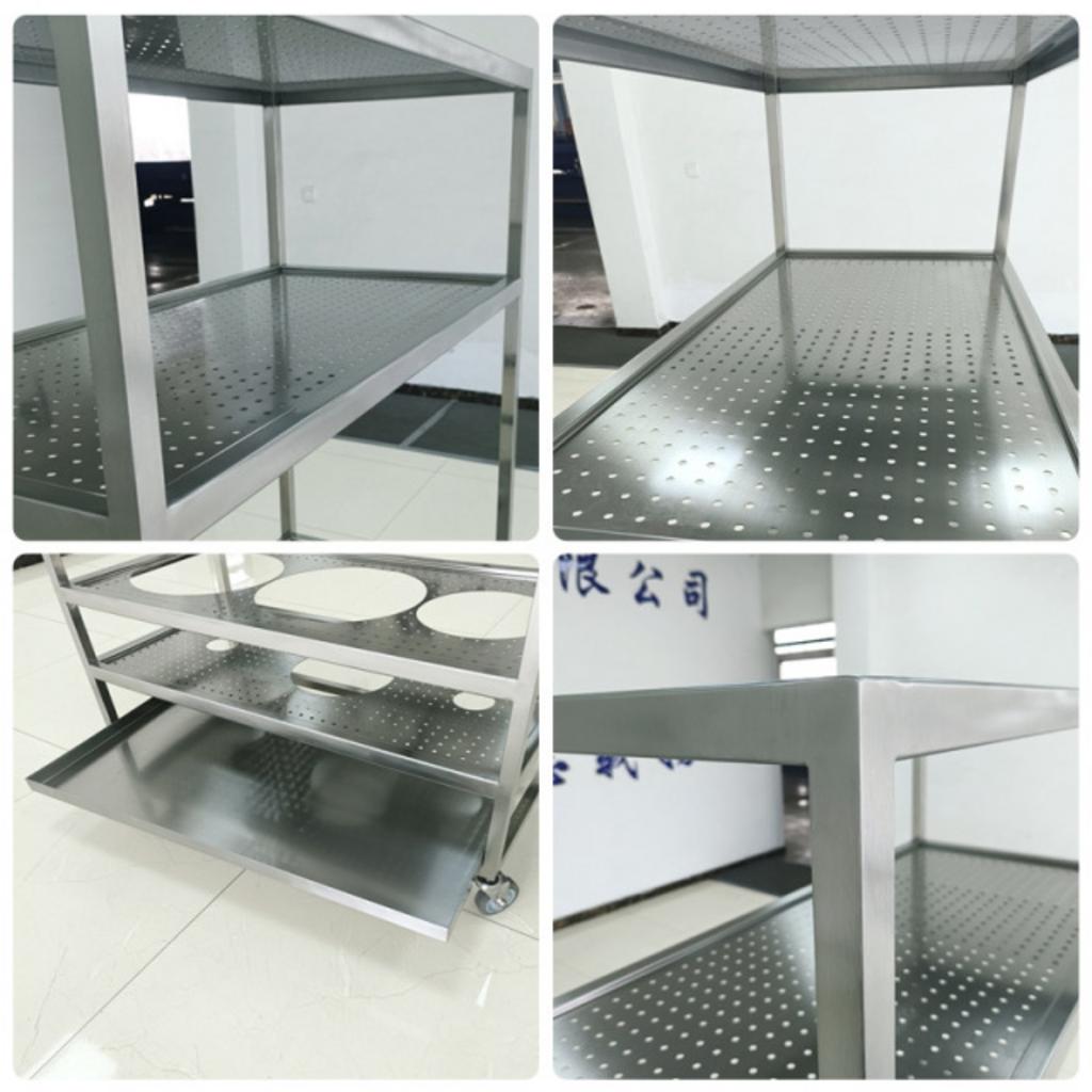 Chi tiết điểm khác biệt xe đẩy inox 5 tầng