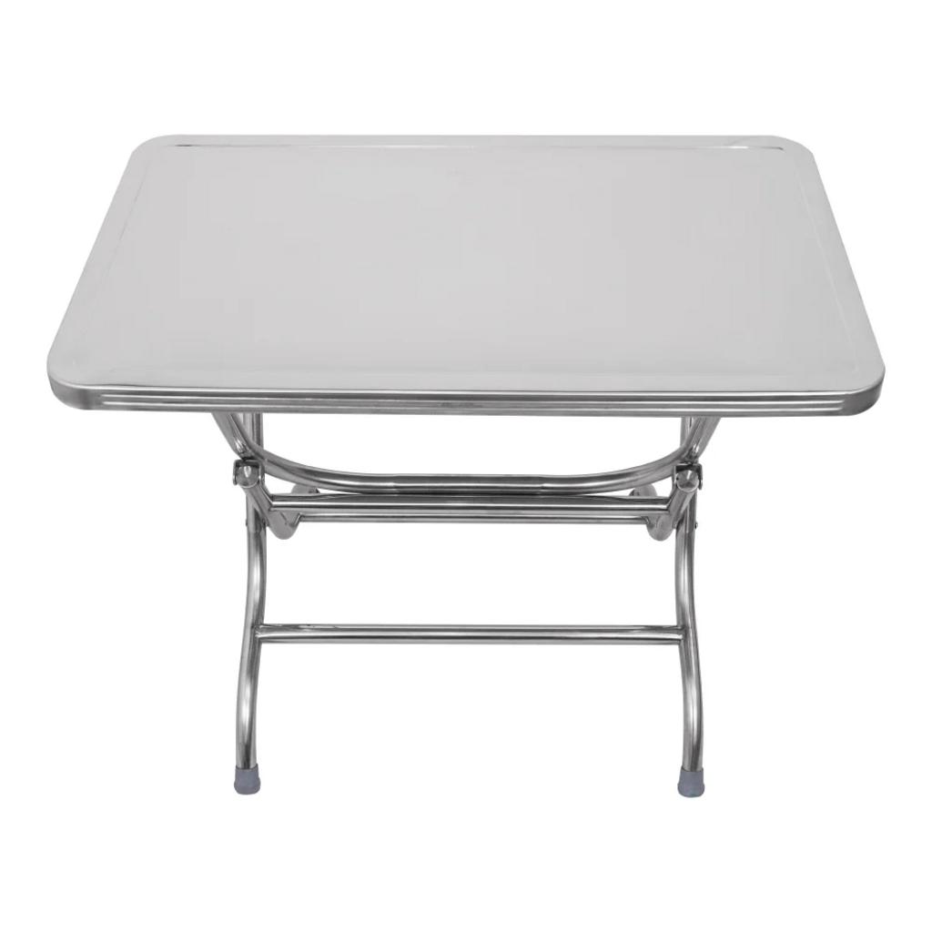 Thông số kỹ thuật bàn inox vuông xếp gọn 1200x500mm