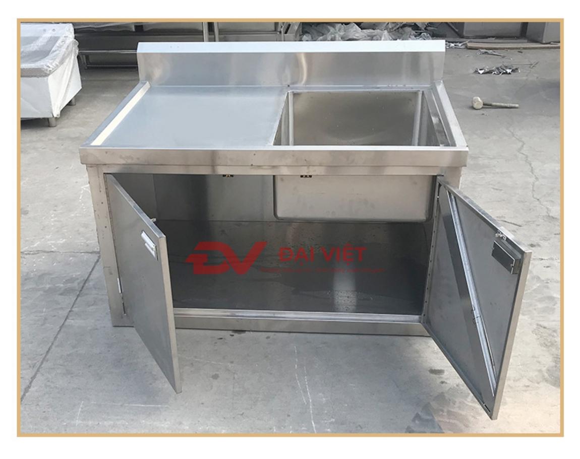Chi tiết kỹ thuật bồn rửa tay inox mini hiển thị kích thước và chất liệu inox