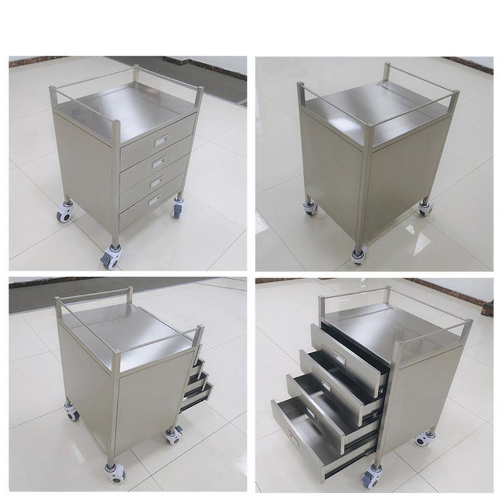 Thông số kỹ thuật tủ y tế inox 4 ngăn kéo