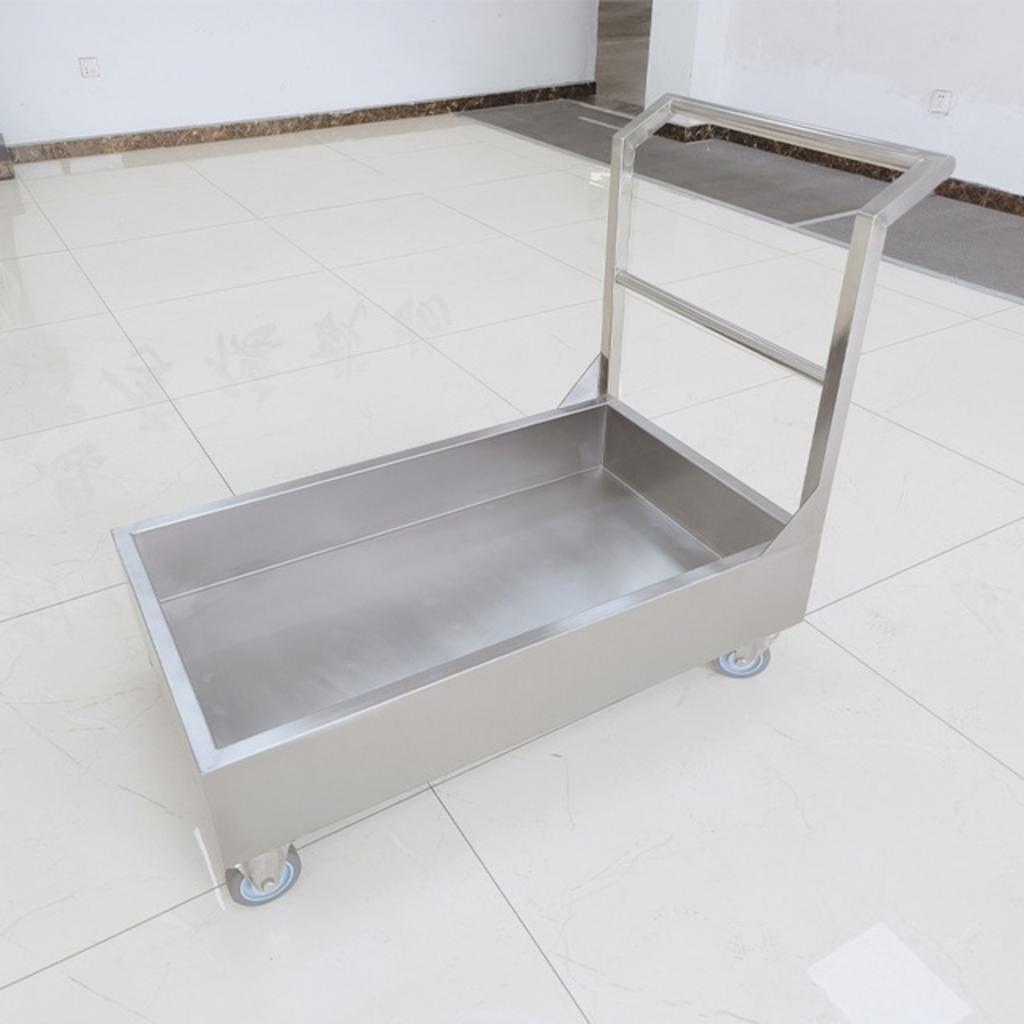 Chi tiết kỹ thuật xe đẩy inox 1 tầng 995x590x850mm với các số liệu đo kích thước