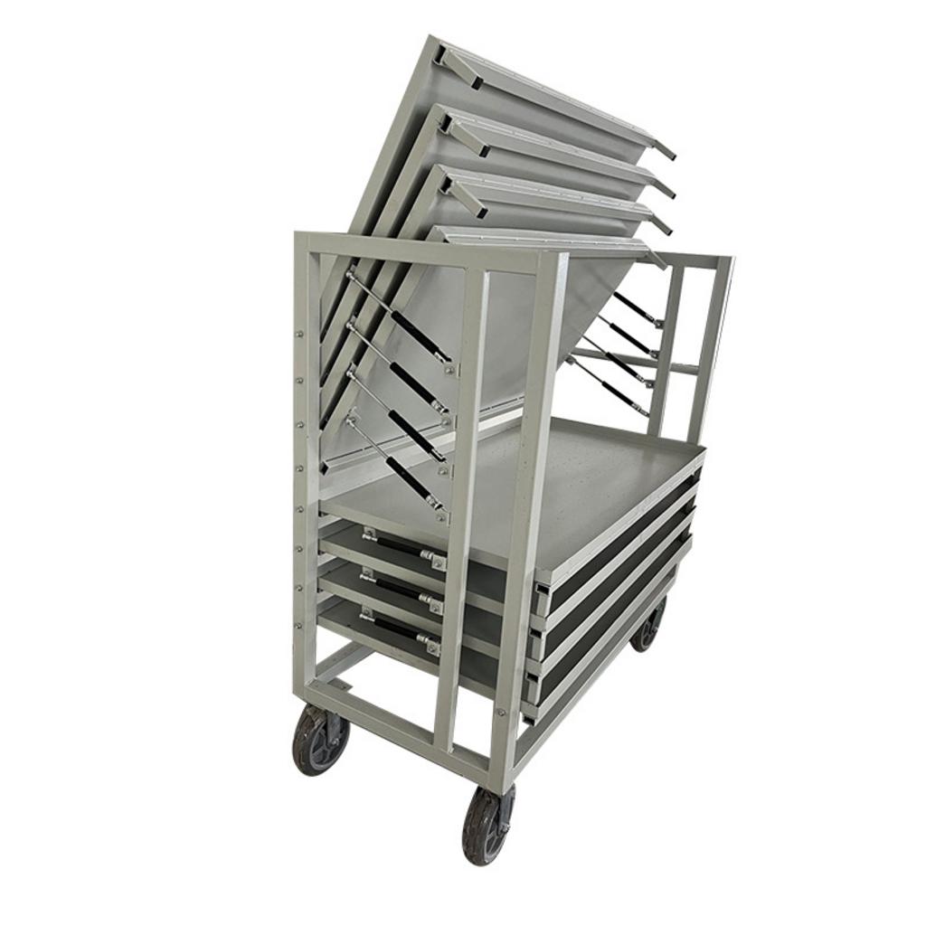 Điểm khác biệt xe đẩy khay cơm inox 5 tầng