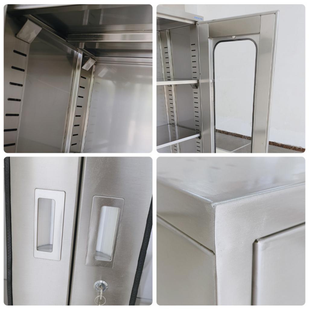 So sánh Tủ thuốc inox 304 2 cánh kính