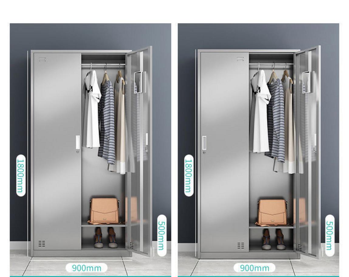 Thông số kỹ thuật tủ quần áo inox 2 cửa 1800x900x500mm
