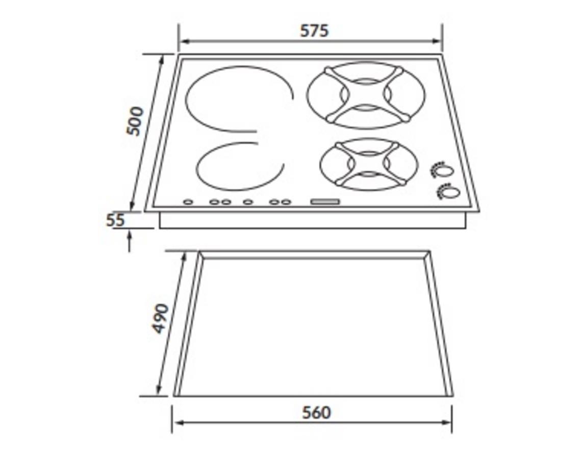 Ưu điểm nổi bật Bếp kết hợp 2 từ 2 ga Rosieres RGI622IN