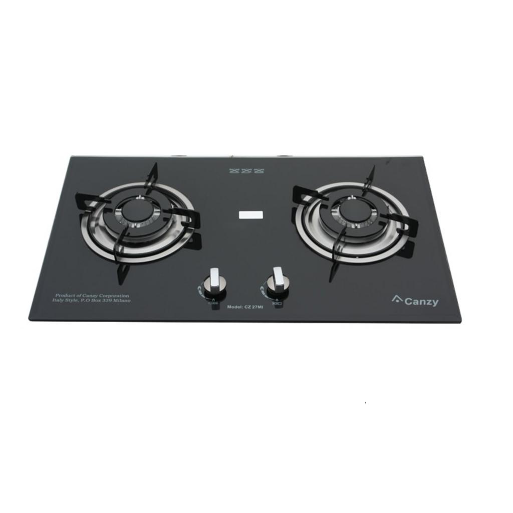 Bếp gas âm 2 lò Canzy CZ 27MI Đen