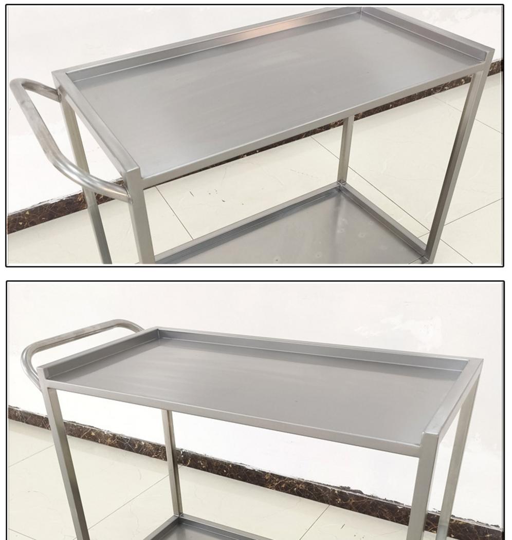 Bánh xe linh hoạt của xe đẩy inox 2 tầng 800x600x800mm