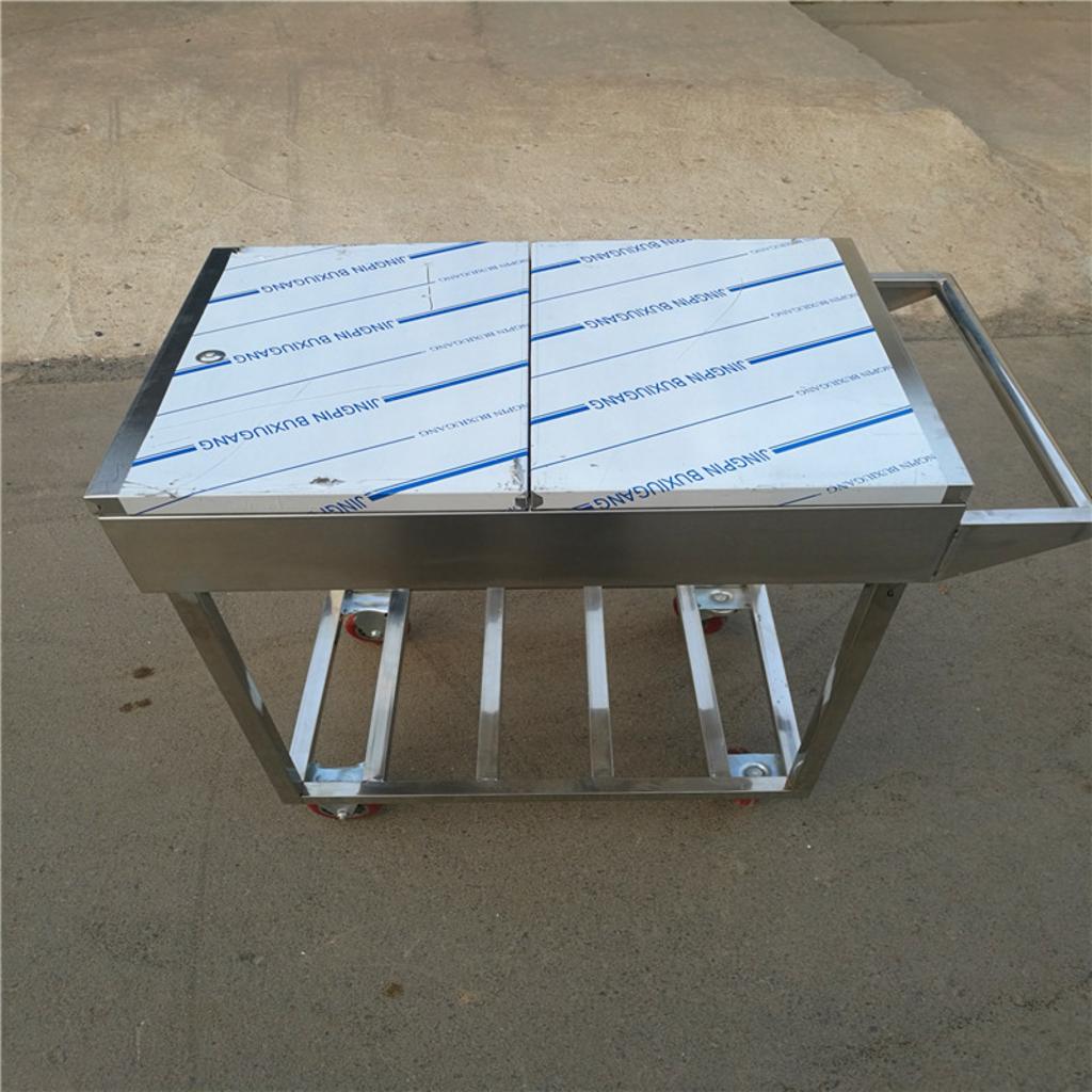 Dễ dàng di chuyển với xe đẩy inox 2 tầng 750X480X800mm