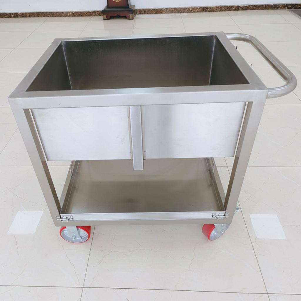 Hình ảnh hướng dẫn bảo trì và sử dụng xe đẩy inox 2 tầng