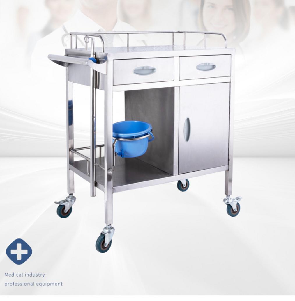 Công nghệ hàn TIG trong sản xuất xe đẩy thuốc inox 1 cửa 2 ngăn kéo
