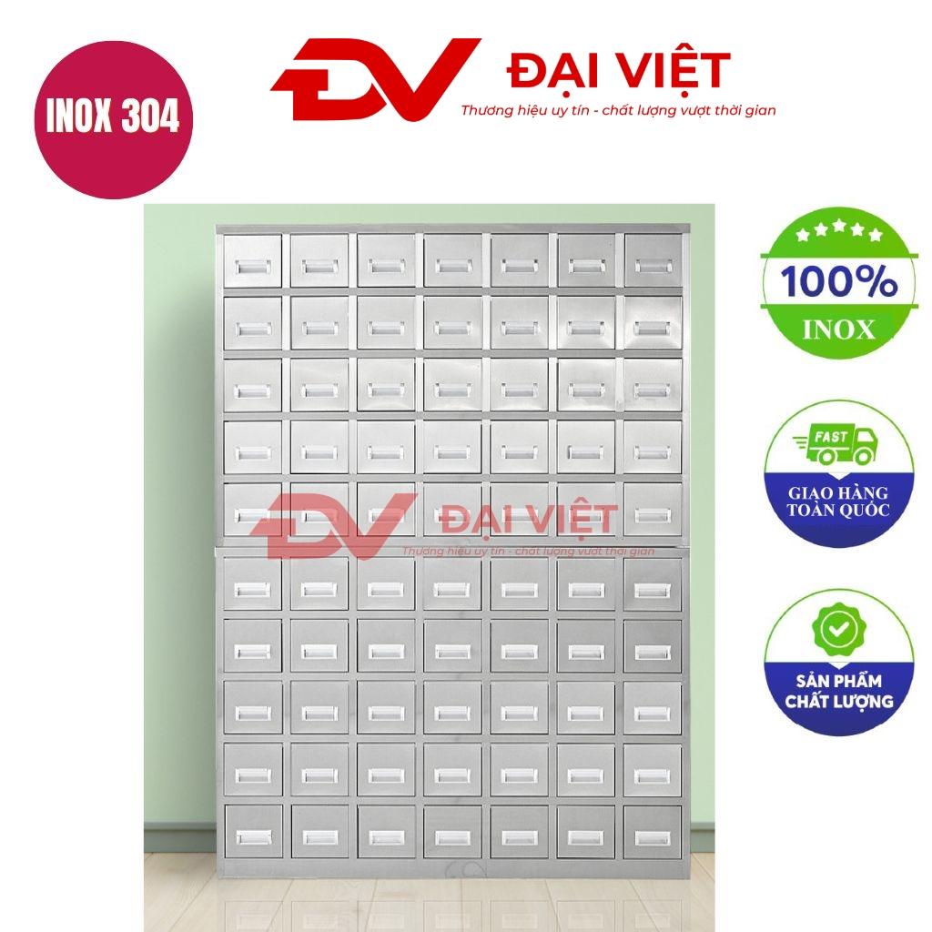 Tủ thuốc đông y inox 70 ngăn 1930x500x1400mm