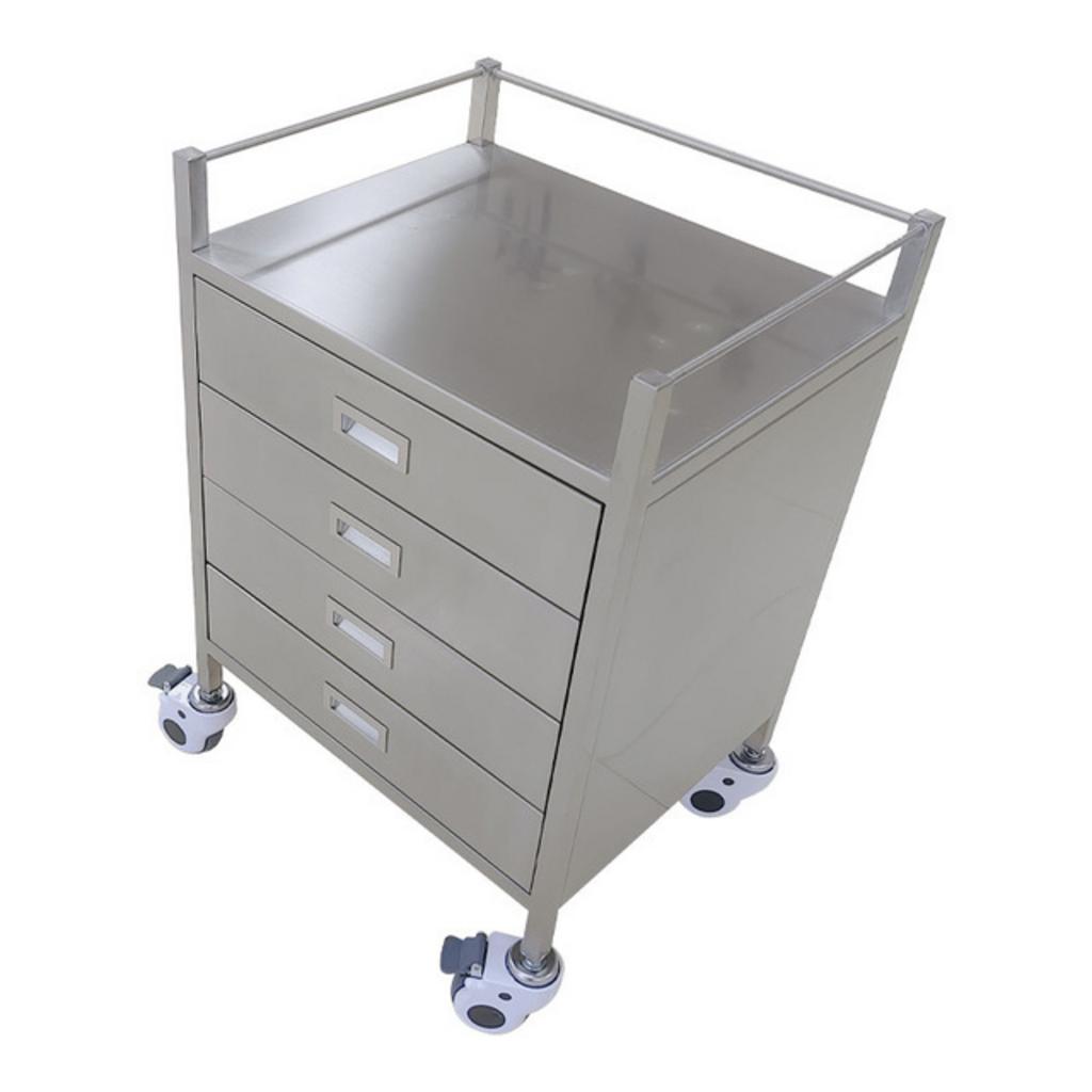 Xe đẩy y tế với các điểm nổi bật được chú thích