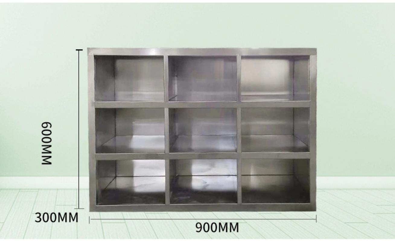 Hình minh họa các ưu điểm tủ giày inox 9 ngăn như khóa riêng, mài dọc, bo tròn góc an toàn