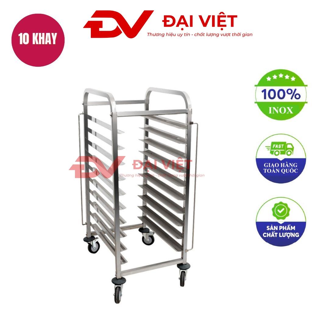 Xe đẩy khay nướng bánh 10 tầng 1 hàng