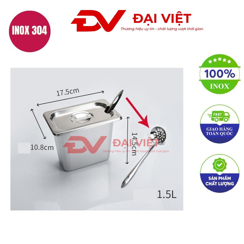 Khay đựng gia vị inox 17.5x10.8x14.5cm