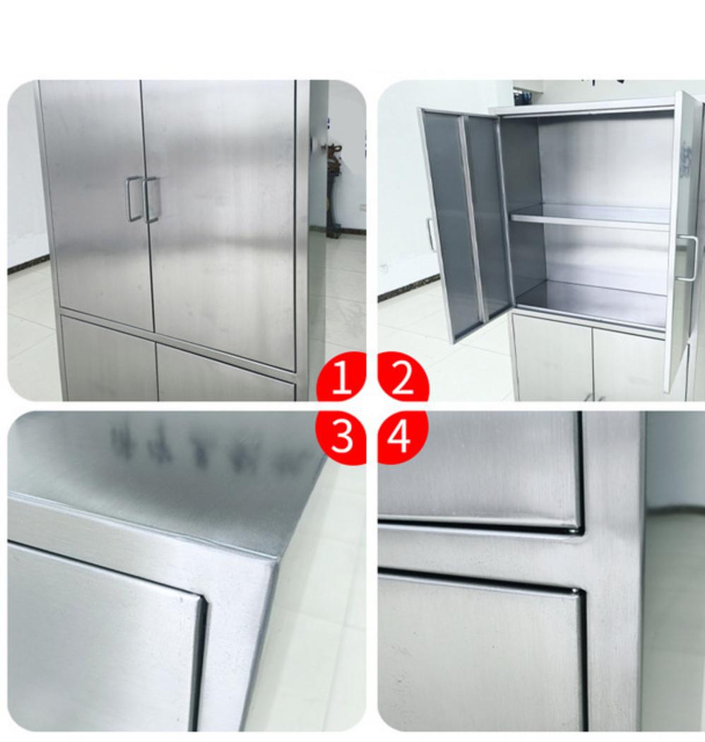 Minh họa biểu tượng câu hỏi thường gặp và hình ảnh tủ quần áo inox