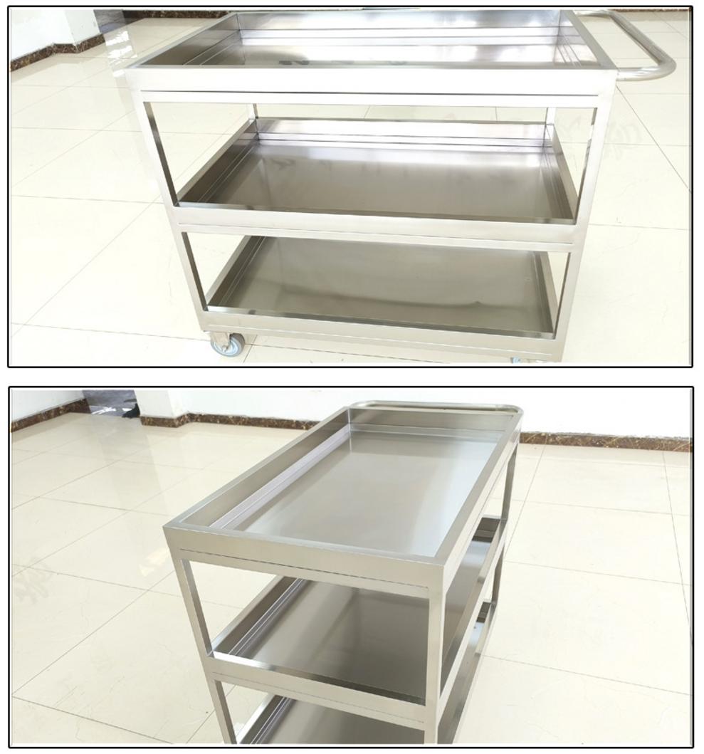 Minh họa các câu hỏi thường gặp về xe đẩy inox 3 tầng
