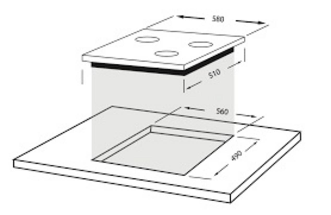 Tổng quan Bếp từ Faber 3 vùng nấu FB - 603IND lắp âm