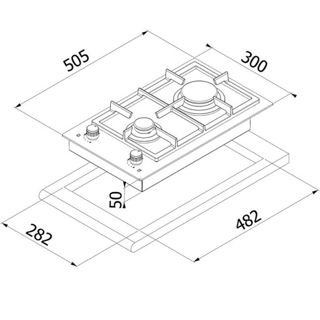 Tổng quan về sản phẩm Bếp gas Domino Dudoff Twin