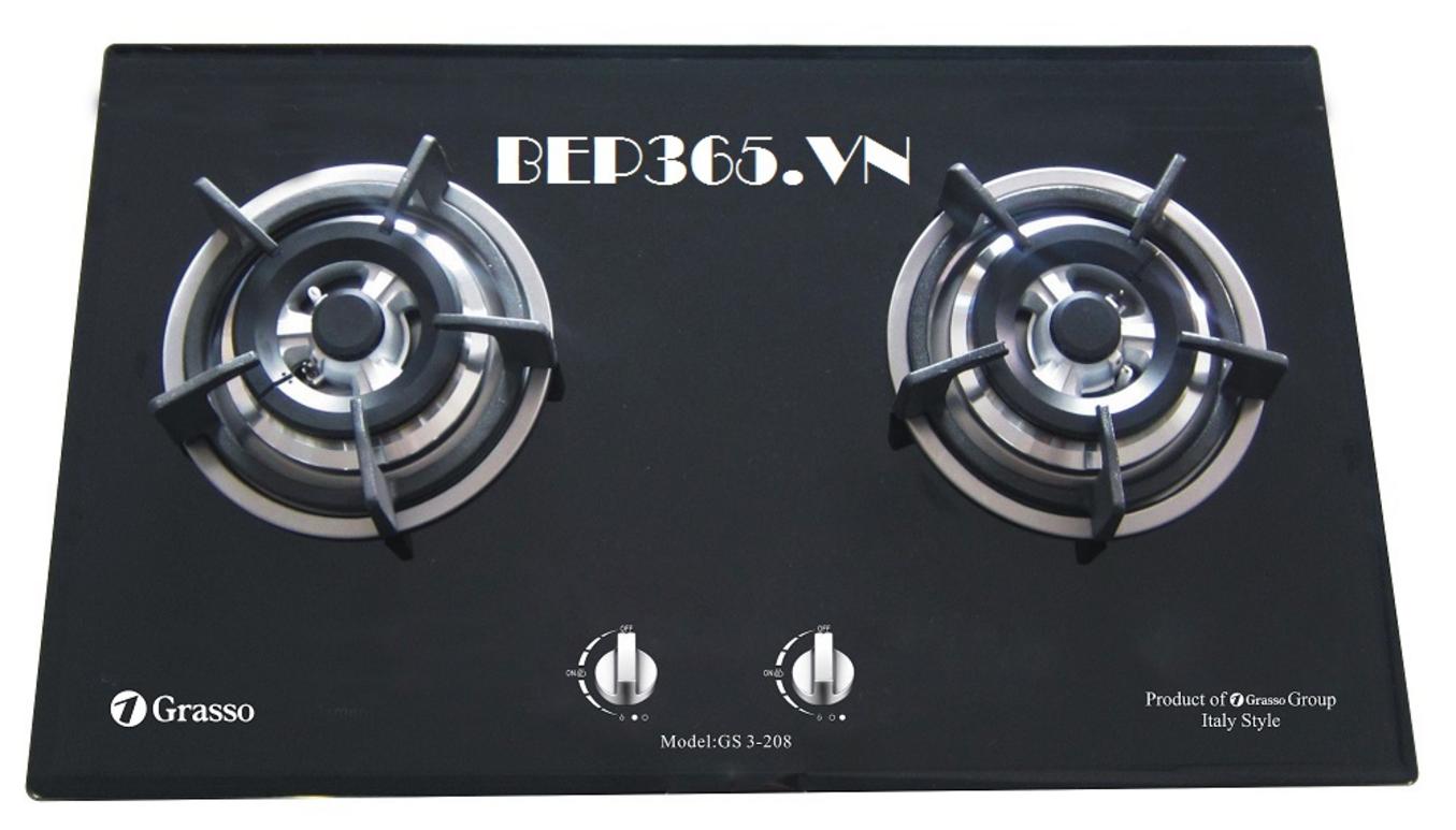 Tổng quan về Bếp gas Grasso - GS 3-208