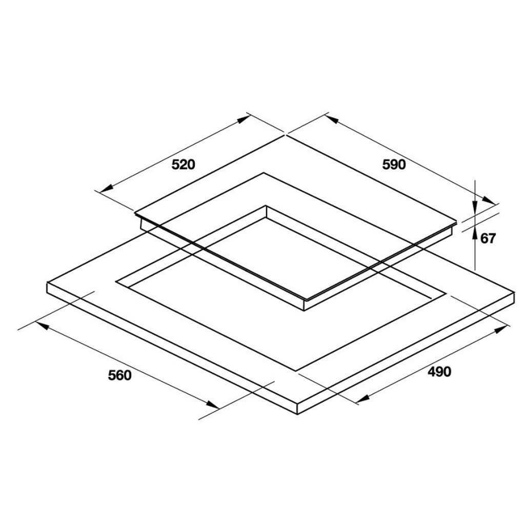 Tổng quan về Bếp từ 3 vùng nấu Hafele HC-I603B 536.01.601 lắp âm