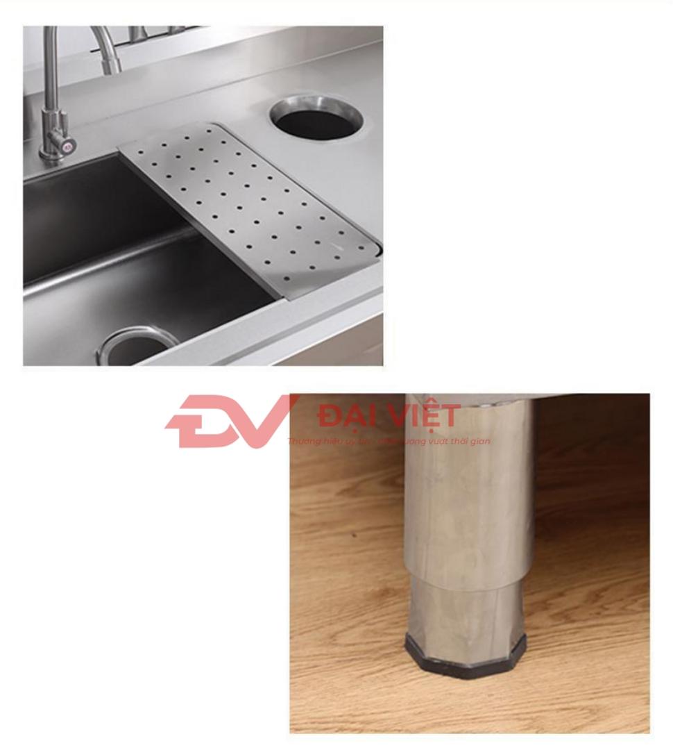 Người lau chùi bồn rửa inox bằng khăn mềm sạch