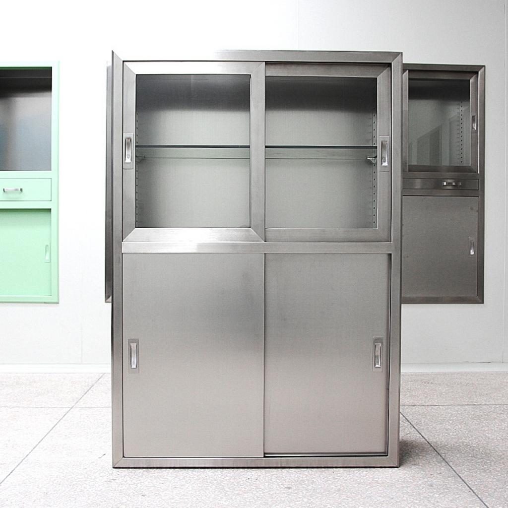 Quan sát tiện lợi tủ thuốc tây inox 900x1300x300mm