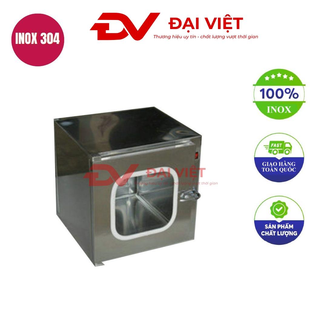 Pass box 1 ngăn 500x500x500mm stainless steel with UV light inside