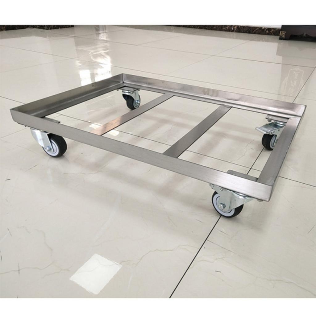 Thông số kỹ thuật chi tiết xe rùa inox 1 tầng 600x430x145mm bảng thông số và hình minh họa sản phẩm