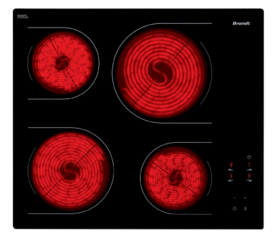 Thông số kỹ thuật của Bếp Điện Brandt TV1020B