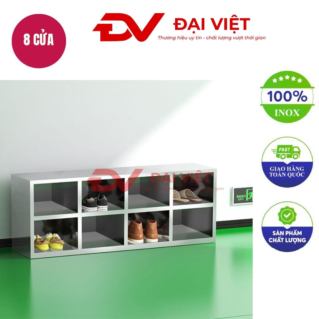 Tủ giày inox 8 ngăn 1200x300x450mm đặt trong phòng khách hiện đại