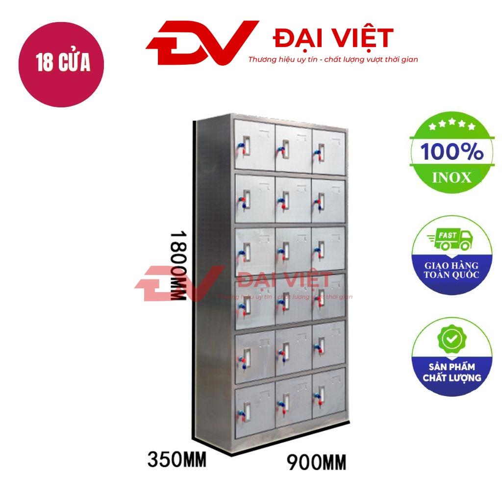 Tủ hồ sơ inox 18 cửa 900x350x1800mm
