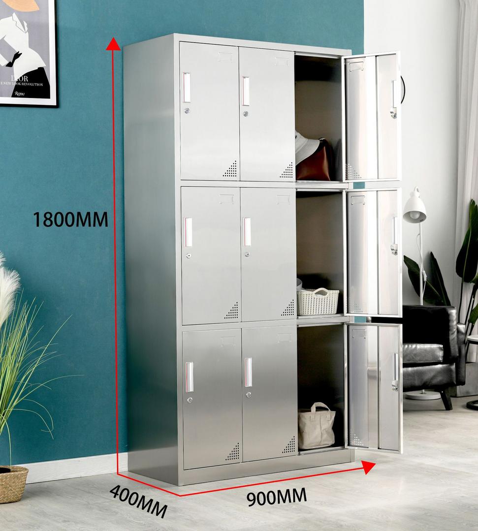 Tủ inox hiện đại với các ưu điểm như chống gỉ, bo tròn góc, khóa cửa riêng biệt