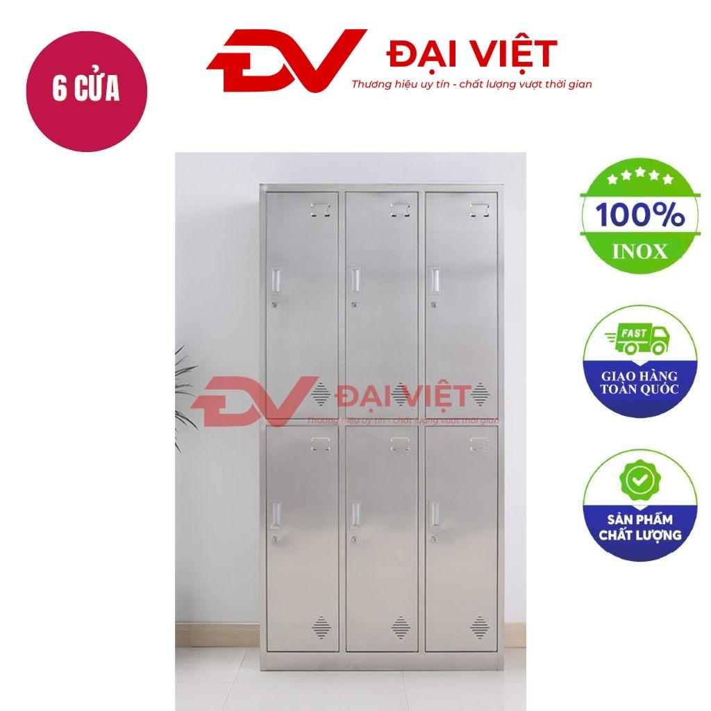 Tủ quần áo inox 6 cửa 1800x420x900mm