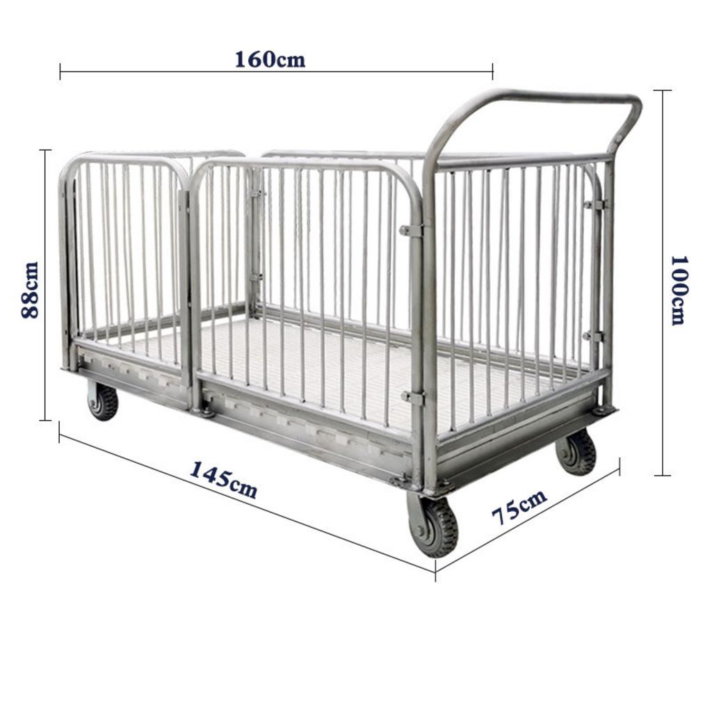 Ưu điểm nổi bật của Xe đẩy đồ vải inox 1450x750x1000mm