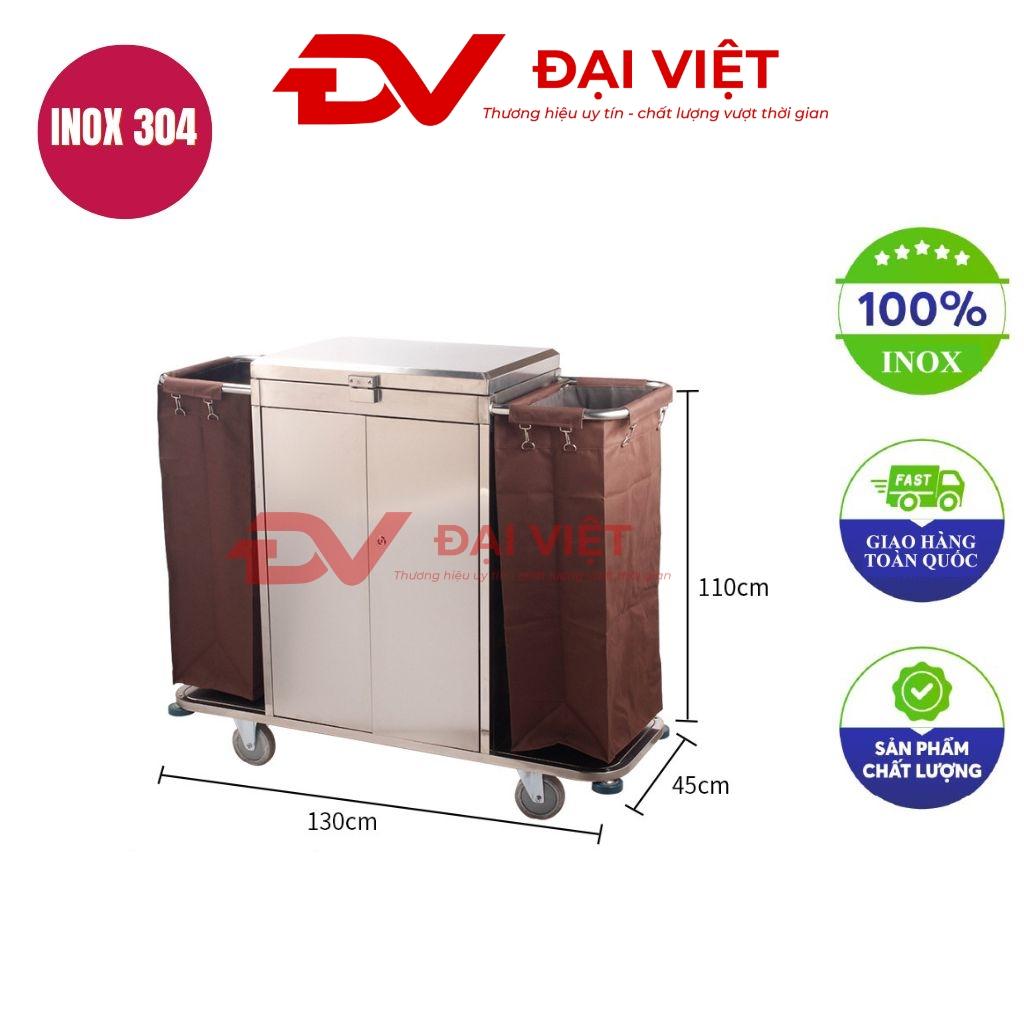 Xe đẩy buồng phòng khách sạn 1300x450x1100mm