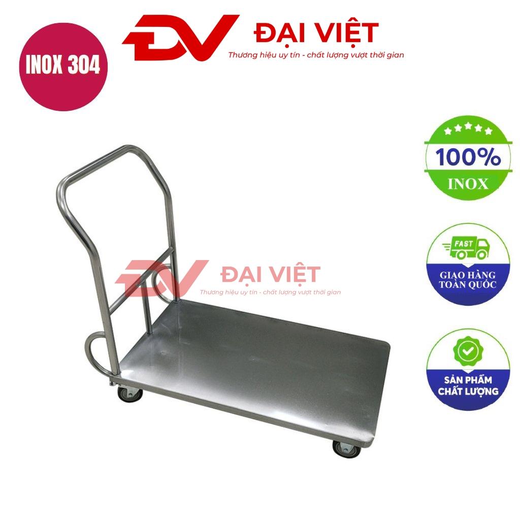 Xe đẩy hàng 4 bánh bằng inox