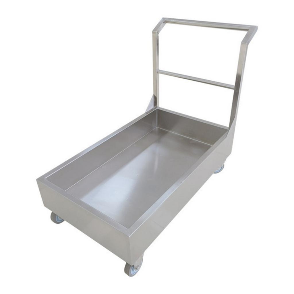 Xe đẩy inox 1 tầng 995x590x850mm với mối hàn TIG và bánh xe xoay