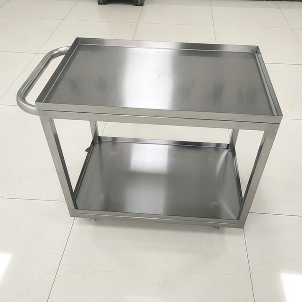 Xe đẩy inox 2 tầng 750x480x750mm trong môi trường sử dụng thực tế