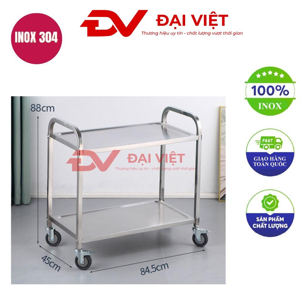 Tổng quan về xe đẩy đồ ăn trong nhà hàng 2 tầng 840x450x880mm