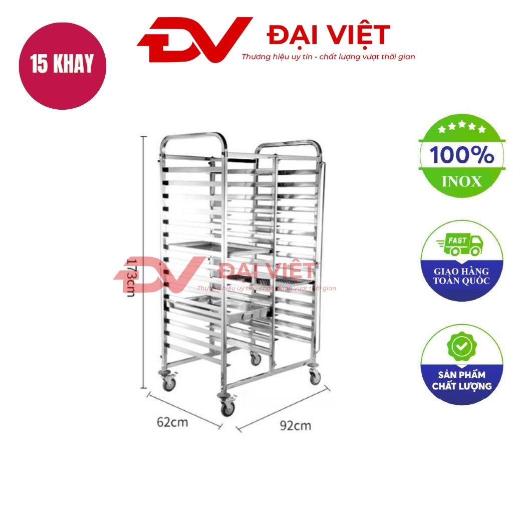 Xe đẩy khay nướng bánh 16 tầng 1 hàng