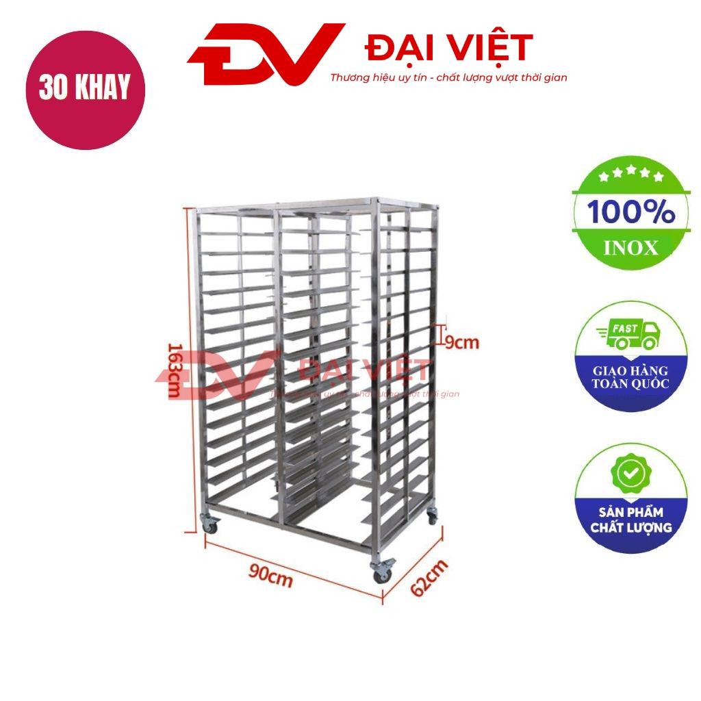 Xe đẩy khay nướng bánh 30 tầng 2 hàng