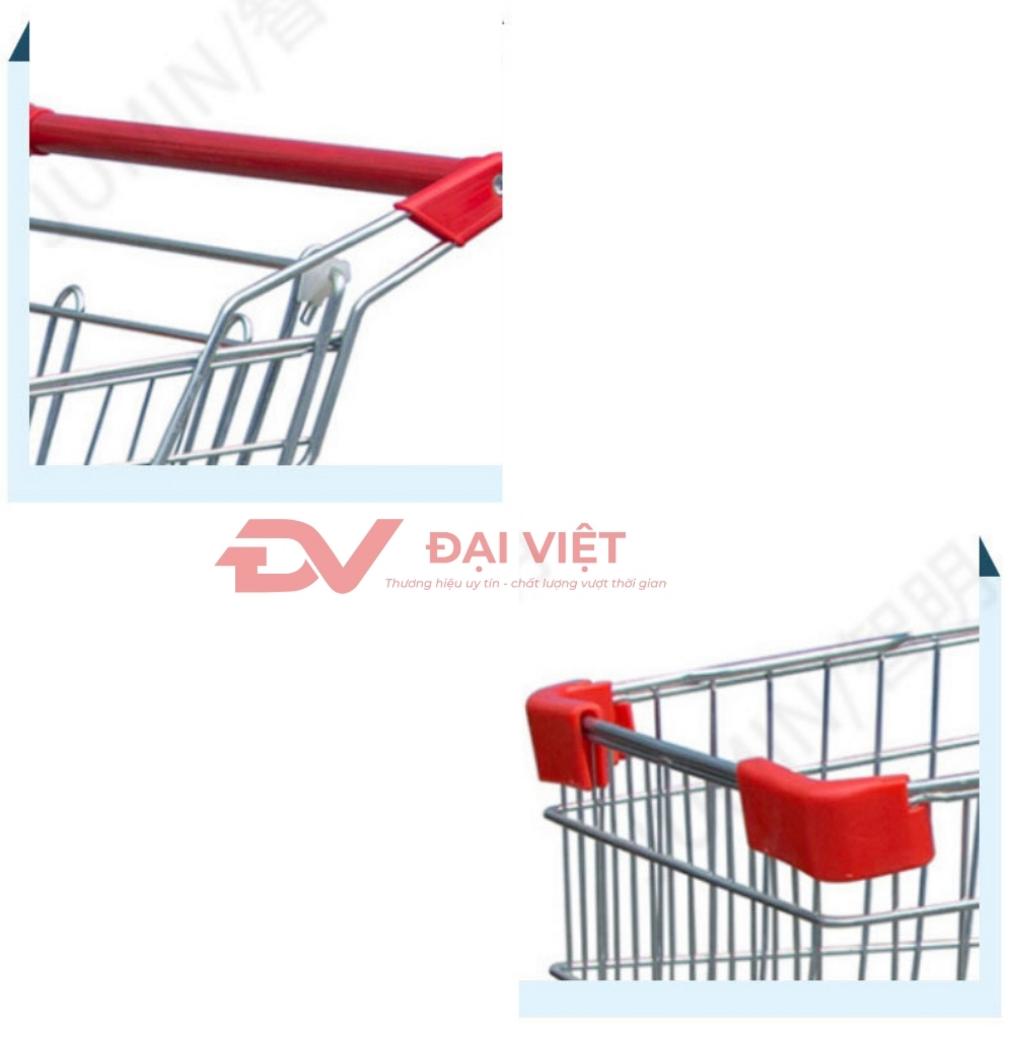 Khả năng chịu tải cao của xe đẩy siêu thị inox 80L
