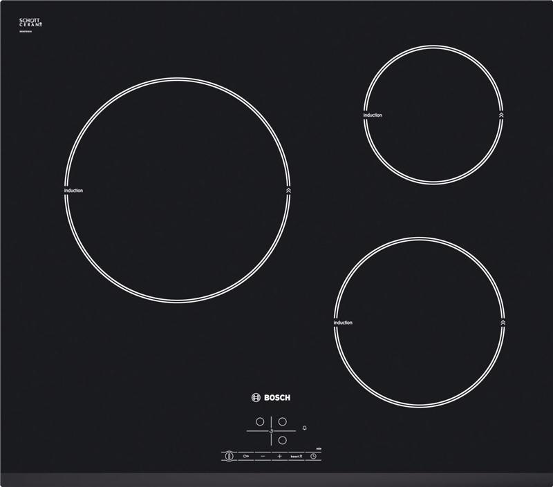 Bếp từ Bosch 3 vùng nấu PIL631B18E lắp âm