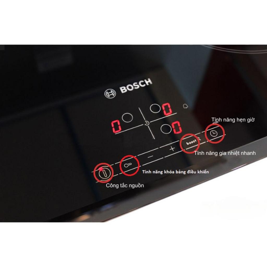 Ảnh cận mặt kính Schott Ceran của bếp từ Bosch PUJ61RBB5E