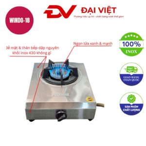 Bếp gas khè công nghiệp 1 lò WINDO-18